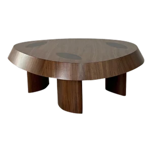Custom Beveled Walnut Coffee Table
