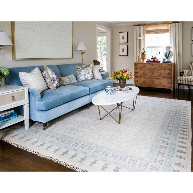 Erin Gates Concord Sudbury Ivory Hand Knotted Wool Area Rug 7'9" X 9'9" For Sale In Atlanta - Image 6 of 7