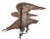Extra Large 19th Century Eagle Silhouette Copper-Washed Iron Weathervane For Sale - Image 6 of 10