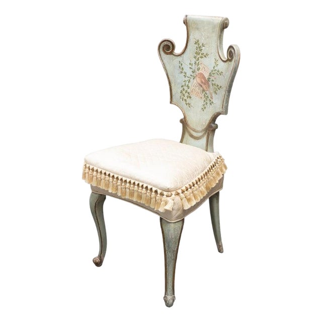 Late 19th Century Decorative Painted Side Chair For Sale