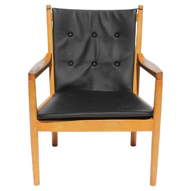 Beech Model 1788 Armchair by Hans J. Wegner for Fritz Hansen, 1970s For Sale