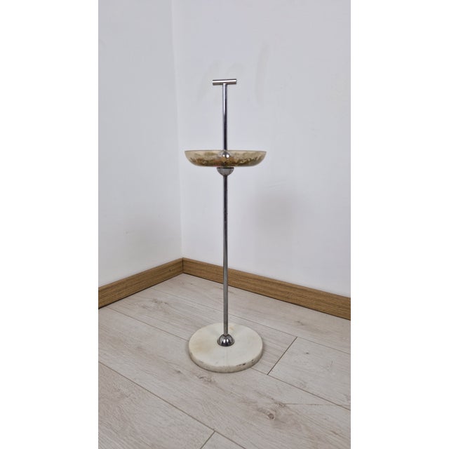 Vintage Ashtray in Chromed Brass with Resin Tray, 1960s For Sale - Image 4 of 10