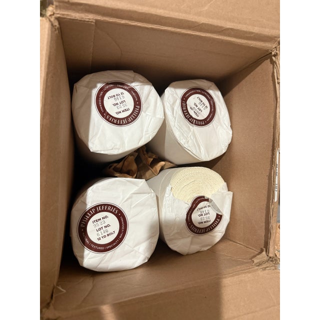 3 (12 Yd) Rolls of Phillip Jeffries "Basket Case" Grasscloth Wallpaper For Sale In Orlando - Image 6 of 6