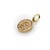 1990s 1990s 14k Gold and Fossilized Mammoth Tusk Man in the Moon Charm For Sale - Image 5 of 9