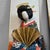 1950s Vintage Japanese Geisha Figures on Shikishi Panels, 1950s, Set of 5 For Sale - Image 5 of 18