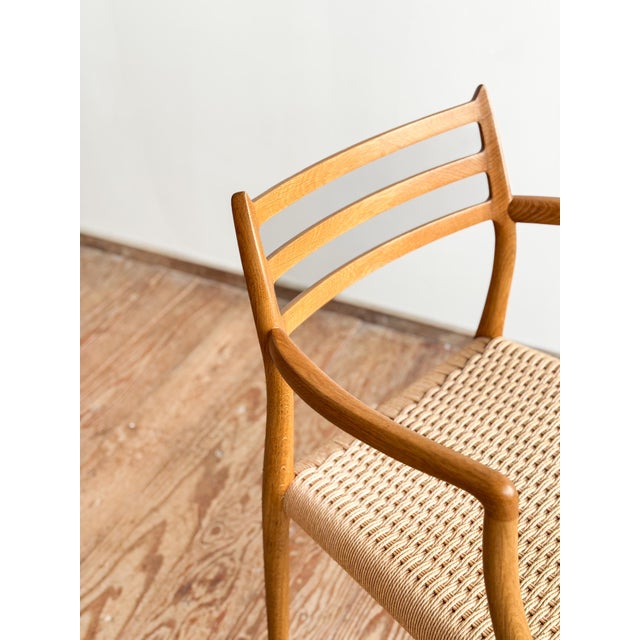 Mid-Century Modern Danish Model 62 Armchair in Oak by Niels O. Møller for J.L. Møllers, 1960s For Sale - Image 12 of 18
