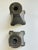 Antique Original Arts & Crafts Hammered Copper Candle Sticks a Pair C. 1905 For Sale - Image 9 of 12