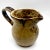Gorgeous studio pottery creamer with drip glaze and geometric lines creating a highly texture and interesting piece....