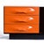 Raymond Loewy Brown Orange and White Df-2000 TV Stand Credenza from Raymond Loewy For Sale - Image 4 of 13