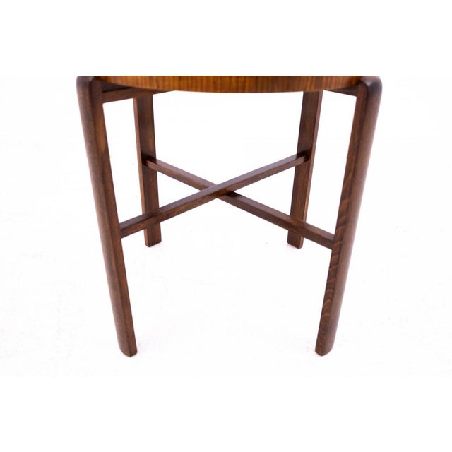 Wood Art Deco Table, France, 1950s For Sale - Image 7 of 8