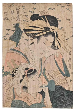 Matsubaya, Original Woodblock Print, Mid-19th Century