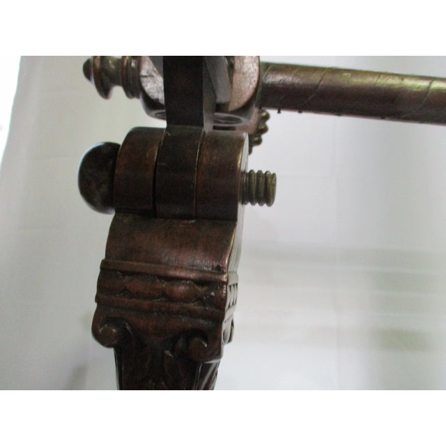 Antique Indian British Raj Rosewood Weaving Stand 19th Century For Sale - Image 9 of 17