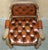 Antique William IV Chesterfield Oak & Brown Leather Desk Chair, 1830s For Sale - Image 13 of 18