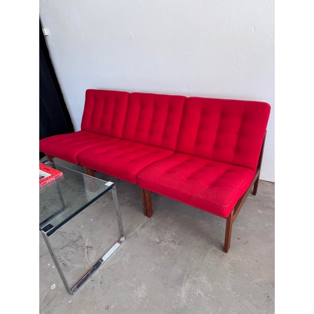 Moduline Chair in Teak by Ole Gjerløv-Knudsen Torben Lind for France & Søn, 1960s For Sale - Image 12 of 18