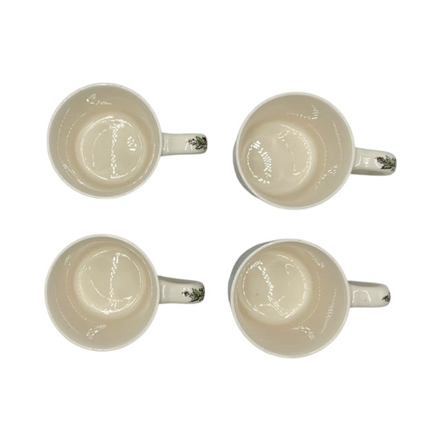 Vintage Set of 4 Johnson Bros Holiday Christmas Mugs For Sale - Image 9 of 13