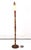 Early 20th Century Early 20th Century Restored Victorian Painted Cast Iron & Wood Bridge Floor Lamp For Sale - Image 5 of 9
