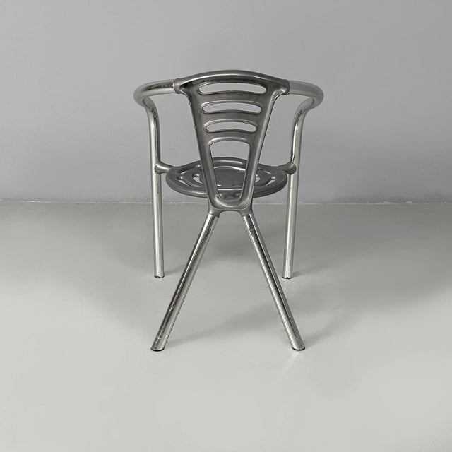 1990s Italian Modern Boulevard Aluminium Chairs by Y Ferdinand Alexander Porsche for Ycami, 1990s, Set of 8 For Sale - Image 5 of 18
