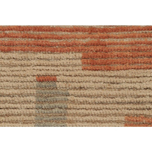 Rug & Kilim’s Modern Rug with Beige-brown Geometric Patterns - 13x18 For Sale In New York - Image 6 of 7