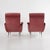 Italian Armchairs in Brick Red Velvet, 1960s, Set of 2 For Sale - Image 6 of 13