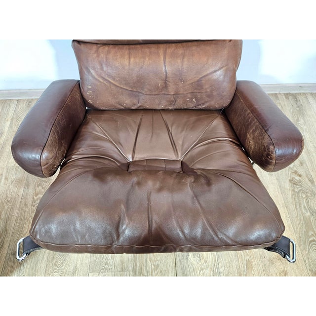 Set of Armchair and Ottoman by Harald Relling for Westnofa For Sale - Image 4 of 18