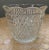 Transparent Vintage Diamond Cut Glass Ice Bucket For Sale - Image 8 of 8
