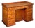 Large English Pedestal Desk With Kneehole Cabinet of Mahogany For Sale