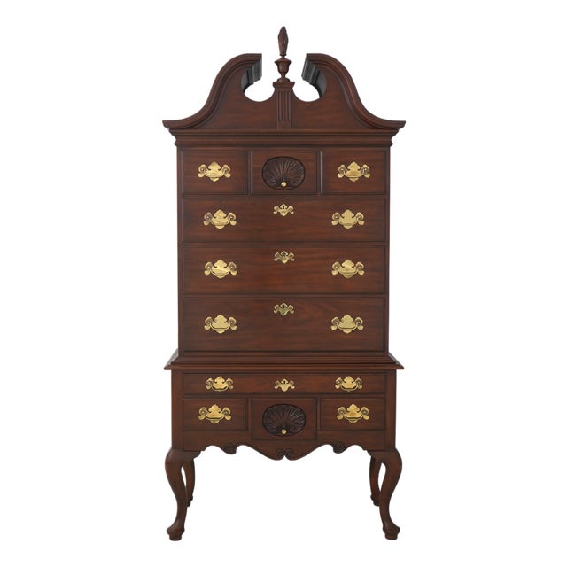 Henkel Harris 3-Piece Cherry Philadelphia Highboy Chest For Sale