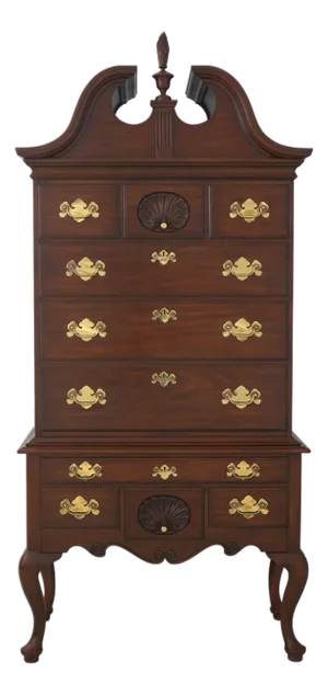 Henkel Harris 3-Piece Cherry Philadelphia Highboy Chest
