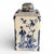 Antique Dutch Delftware Blue and White Chinoiserie Tea Caddy, 1700s For Sale - Image 3 of 10