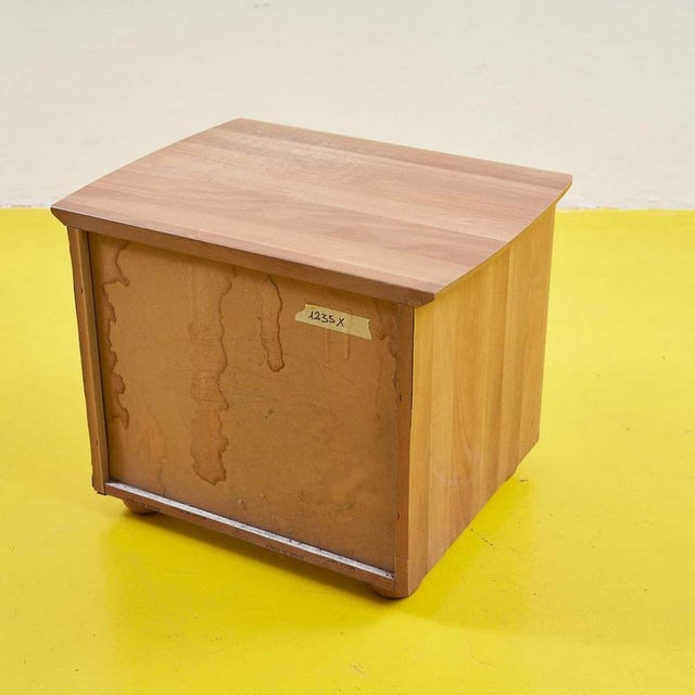 Modern Birch Bedside Table For Sale - Image 5 of 6