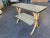 Restored "Hour Glass" Two-Tier Rattan Side Table For Sale - Image 4 of 9