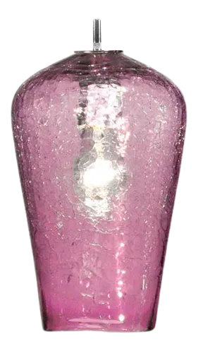 Comet Pendant Light from the Boa Lantern Collection in Rose Quartz