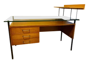 Modernist Desk in Mahogany, 1950s