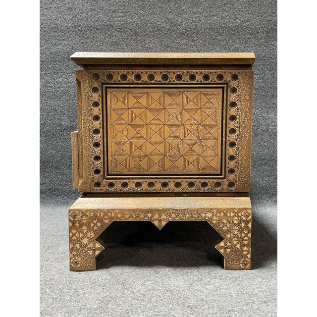 Pair of Intricately Carved Two-Drawer Nightstands For Sale In San Diego - Image 6 of 7