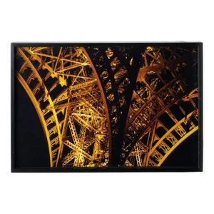 Ellen Kaplowitz, Vintage C Print Gold Color Photograph Eiffel Tower Paris France Cibachrome Photo
