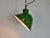 Industrial Green Enamel Factory Pendant Lamp, 1960s For Sale - Image 9 of 17