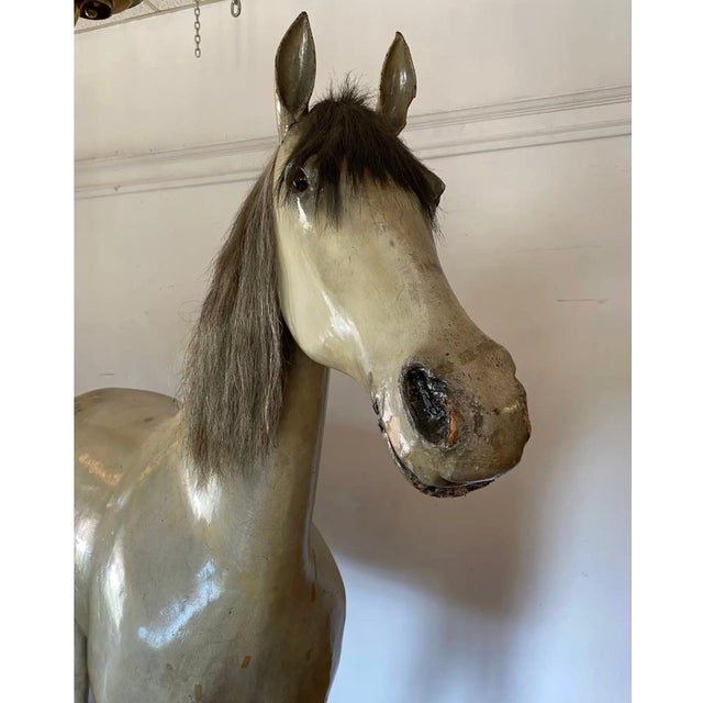 Folk Art 19th Century Life Sized Horse Trade Sign From a Tack Shop in Pennsylvania For Sale - Image 3 of 7