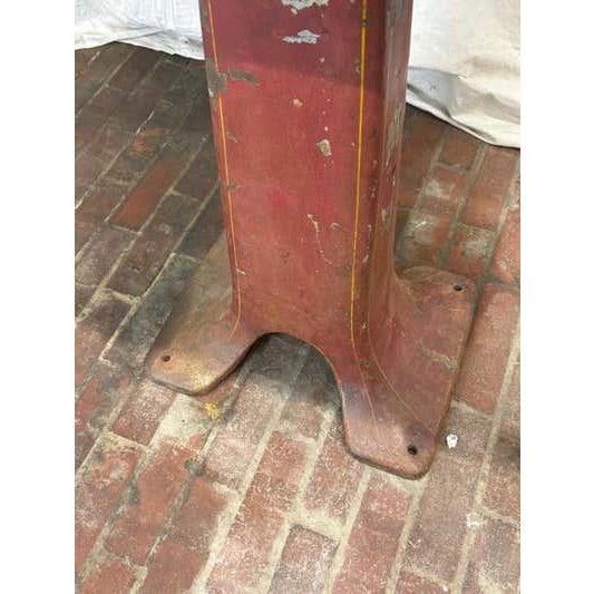 Metal Industrial Metal Bookshelf Display Stand, Sturdy Design, USA, 1935 For Sale - Image 7 of 11