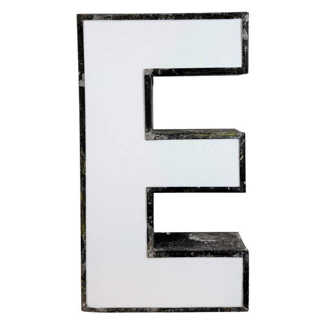 Large Vintage Illuminated Advertising Letter E, 1960s For Sale - Image 16 of 16