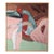 Original 1983 Lewis Lanza Rudolph Abstract Expressionist Painting 49x43" Oil / Board Framed Large Impasto Textured Vintage Modern Art For Sale