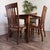 Gorgeous mission-style dining set with four chairs and an extension leaf. This set was bench built from solid wood by...