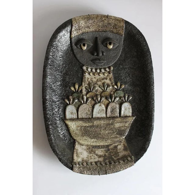 Ceramic Nun Wall Plate by Marie Henriette for Atelier Dour, Belgium, 1970s For Sale - Image 6 of 13