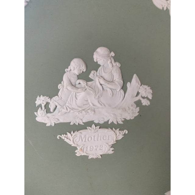 Beautiful vintage Wedgwood Jasperware Mother Plate. Made in the 1970s.
