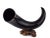 Wood Natural Oversized Buffalo Horn Mounted on a Wooden Base Sculpture For Sale - Image 7 of 12
