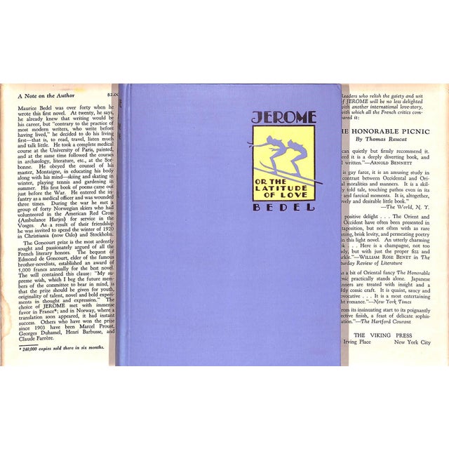 Traditional "Jerome or the Latitude of Love" 1928 Bedel, Maurice For Sale - Image 3 of 6