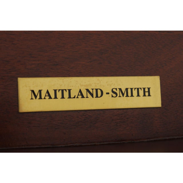 Maitland Smith Flame Mahogany Banded Demilune Sideboard For Sale - Image 18 of 18