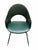 Metal Vintage Chairs with Round Backrest in Green Skay, 1970s, Set of 4 For Sale - Image 7 of 12