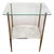 Regency Style Side Table in Glass and Marble, 1970s For Sale