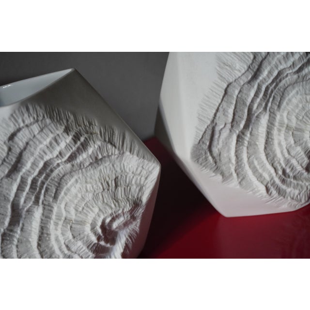 Vintage German Vases in Biscuit Porcelain from AK Kaiser, 1960s, Set of 4 For Sale - Image 4 of 15