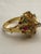 Bochic “Orient” Multi Diamonds & Gems Vintage Ring Set In 18K Gold & Silver For Sale - Image 10 of 12